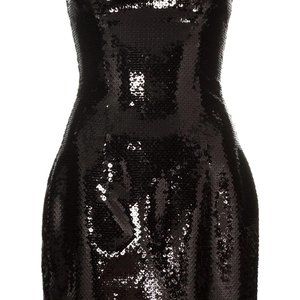 Balmain sequin bustier mini dress